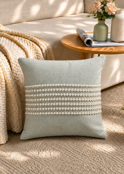 Sage Pearl Cushion Cover