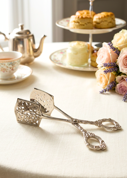 Royal Botanical Scissor Tongs - Silver