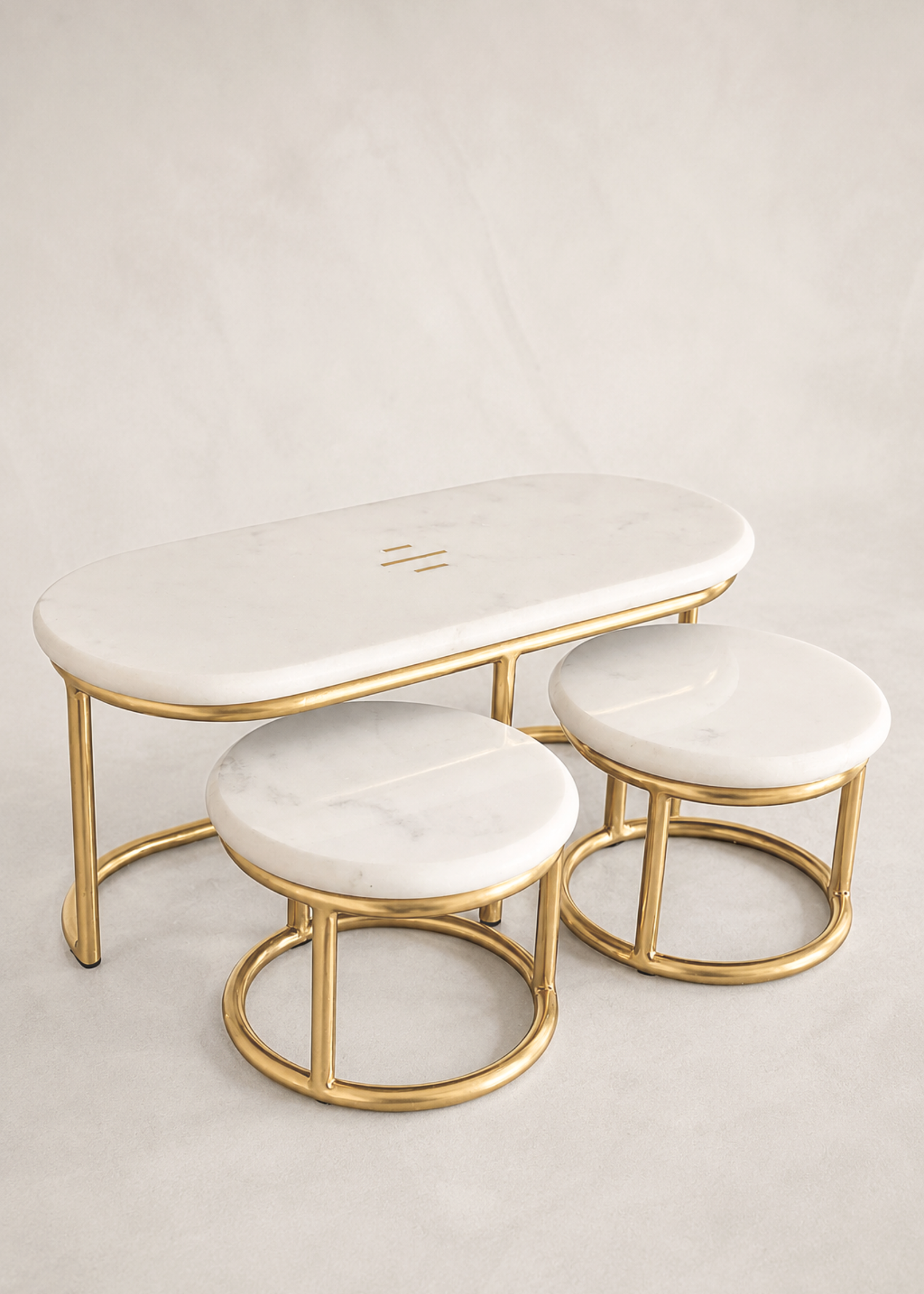 Soho Trio Marble Cake Stand -Set of 3