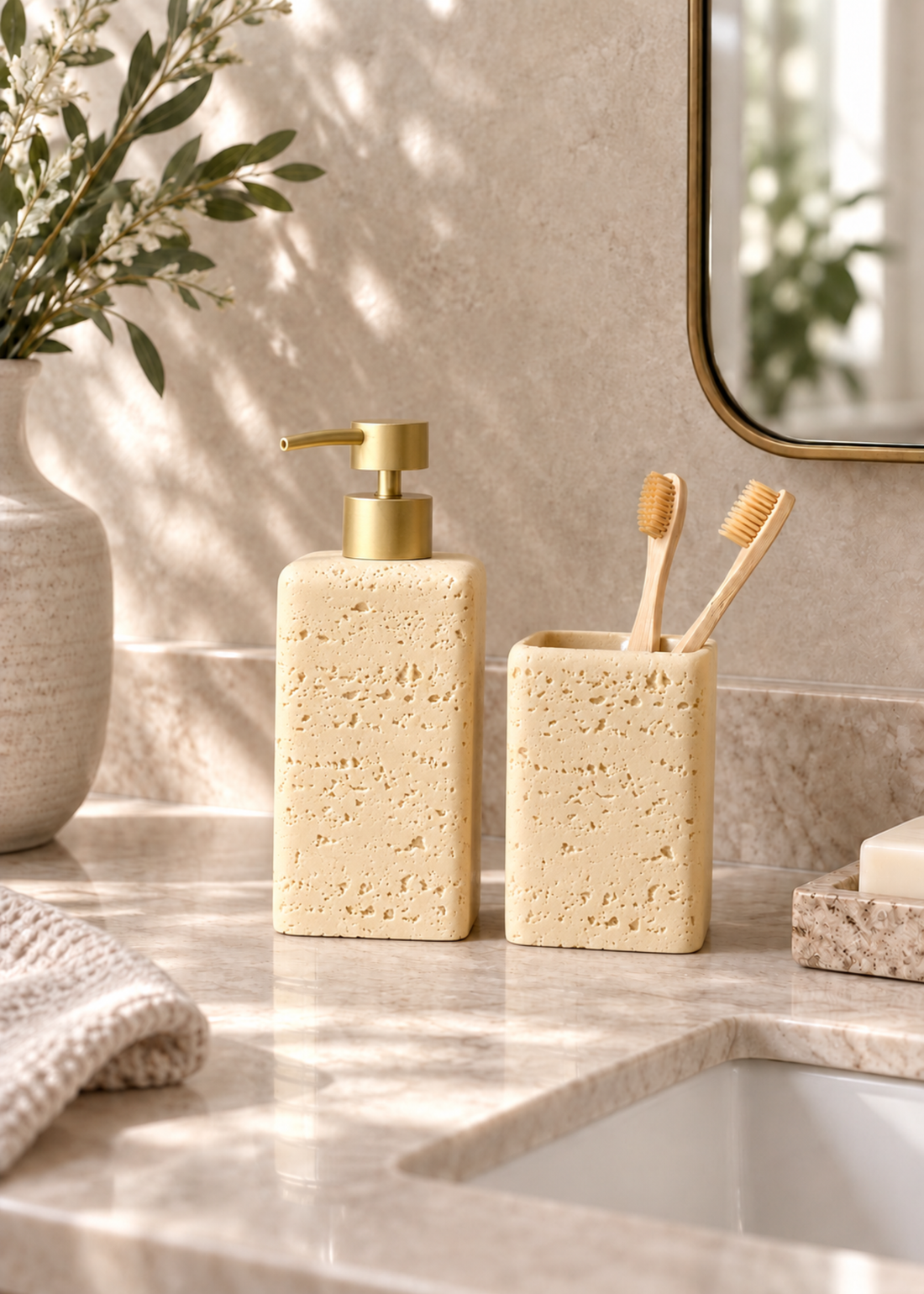 Lasa Bathroom Set - Buttercup (Set of 2)