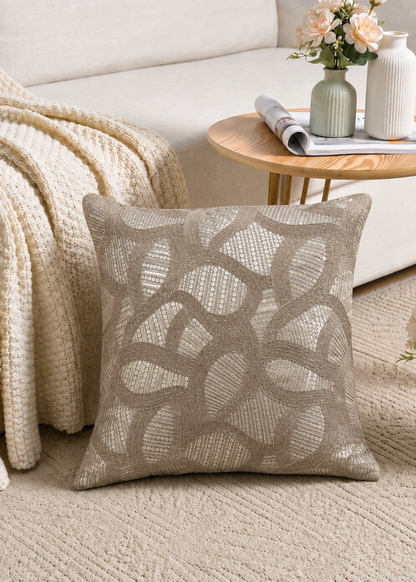Crest Bronze Cushion Cover