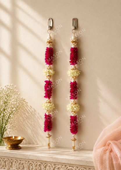 Gulmohar Floral Hanging Garland - Set of 2