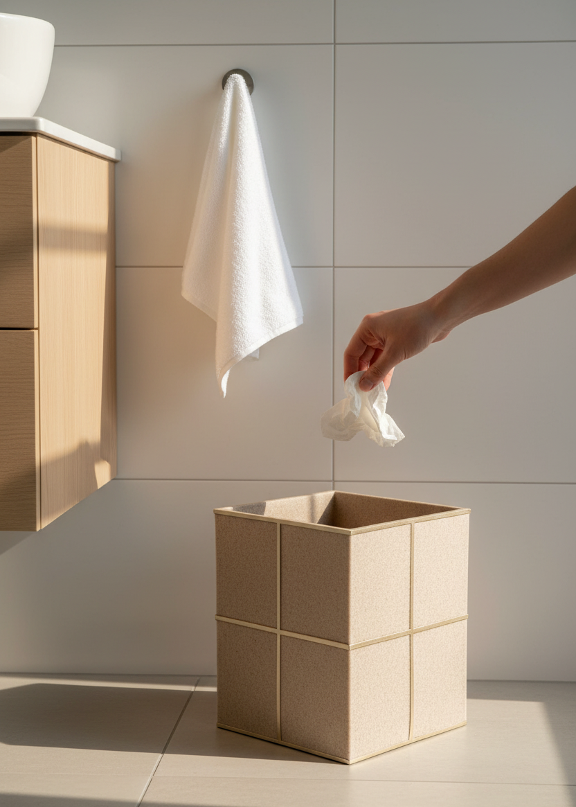 Axia Dustbin - Beige