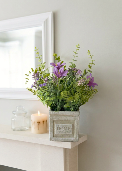 Artificial Lily Meadow Plant - Purple