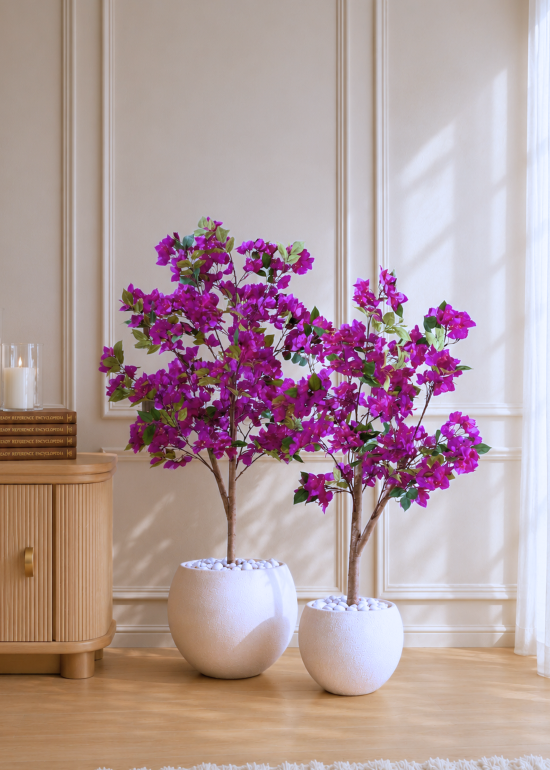 Artificial Purple Bougainvillea Plant - 4 Feet