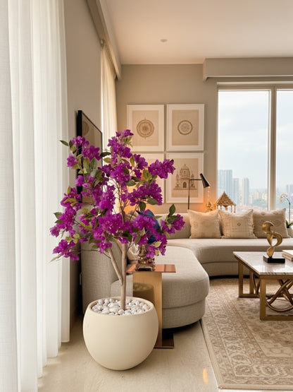 Artificial Purple Bougainvillea Plant - 4 Feet