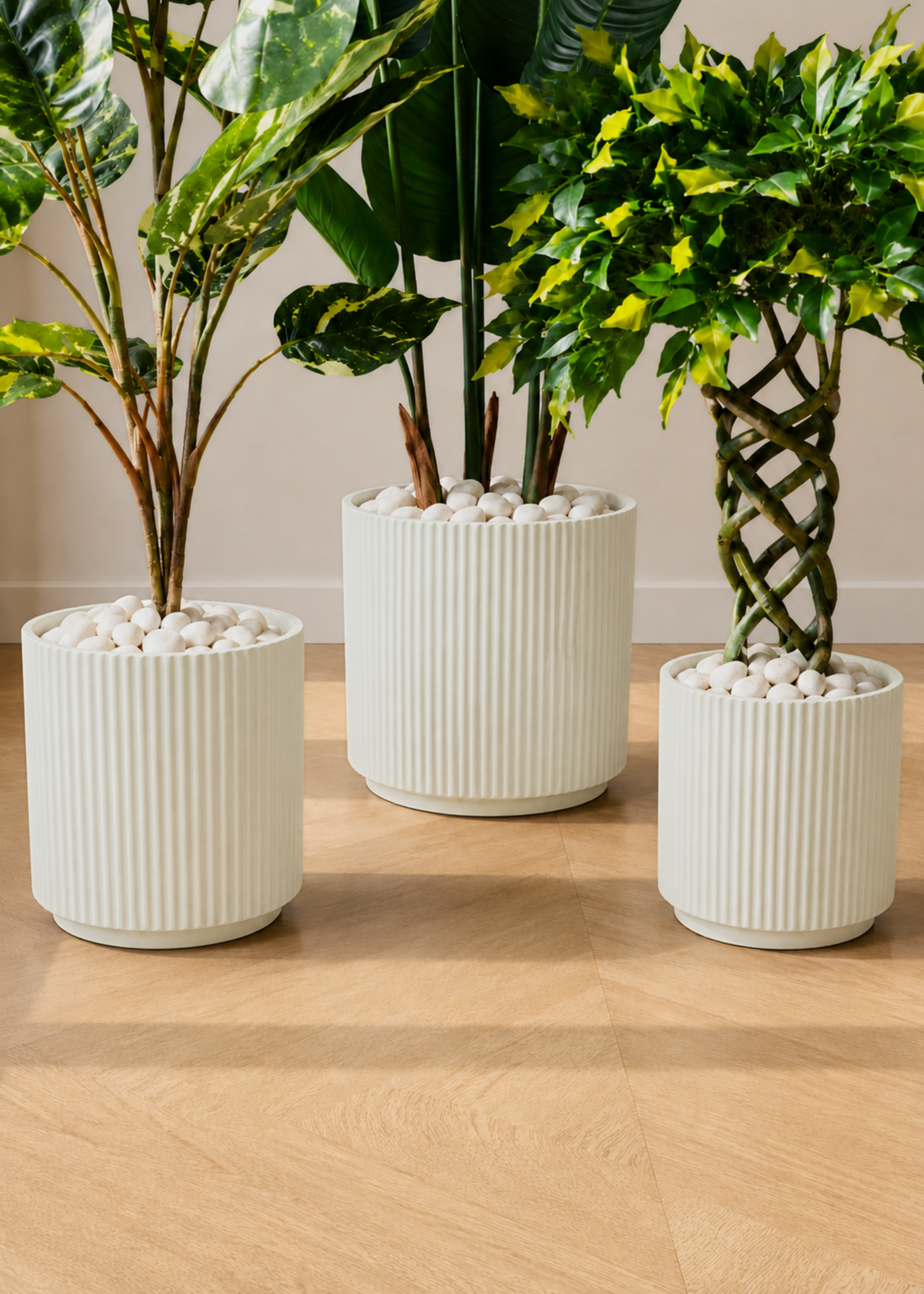 Linear Planters - White