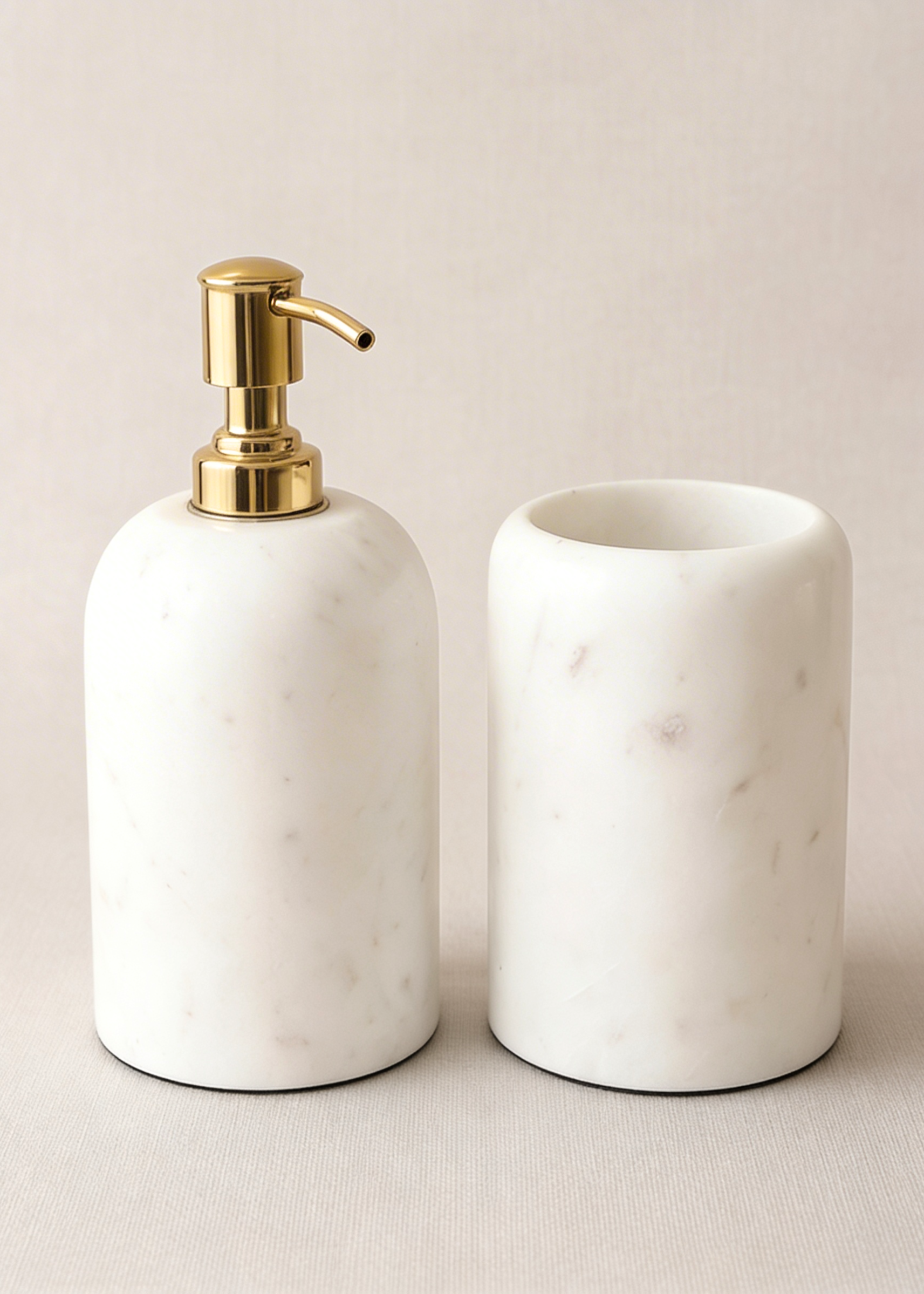 Svara Marble Bath Set - Set of 2