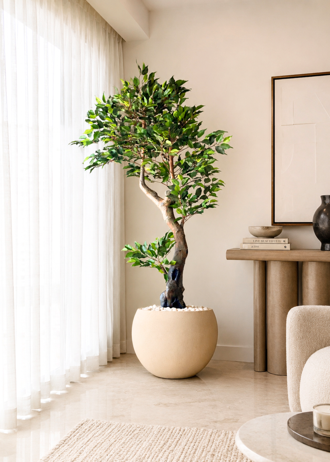 Artificial Twirled Ficus Tree - 6 Feet