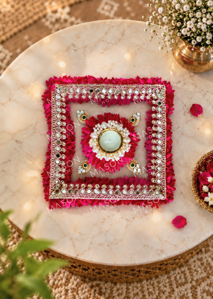 Festive Meher Floral Diya Rangoli