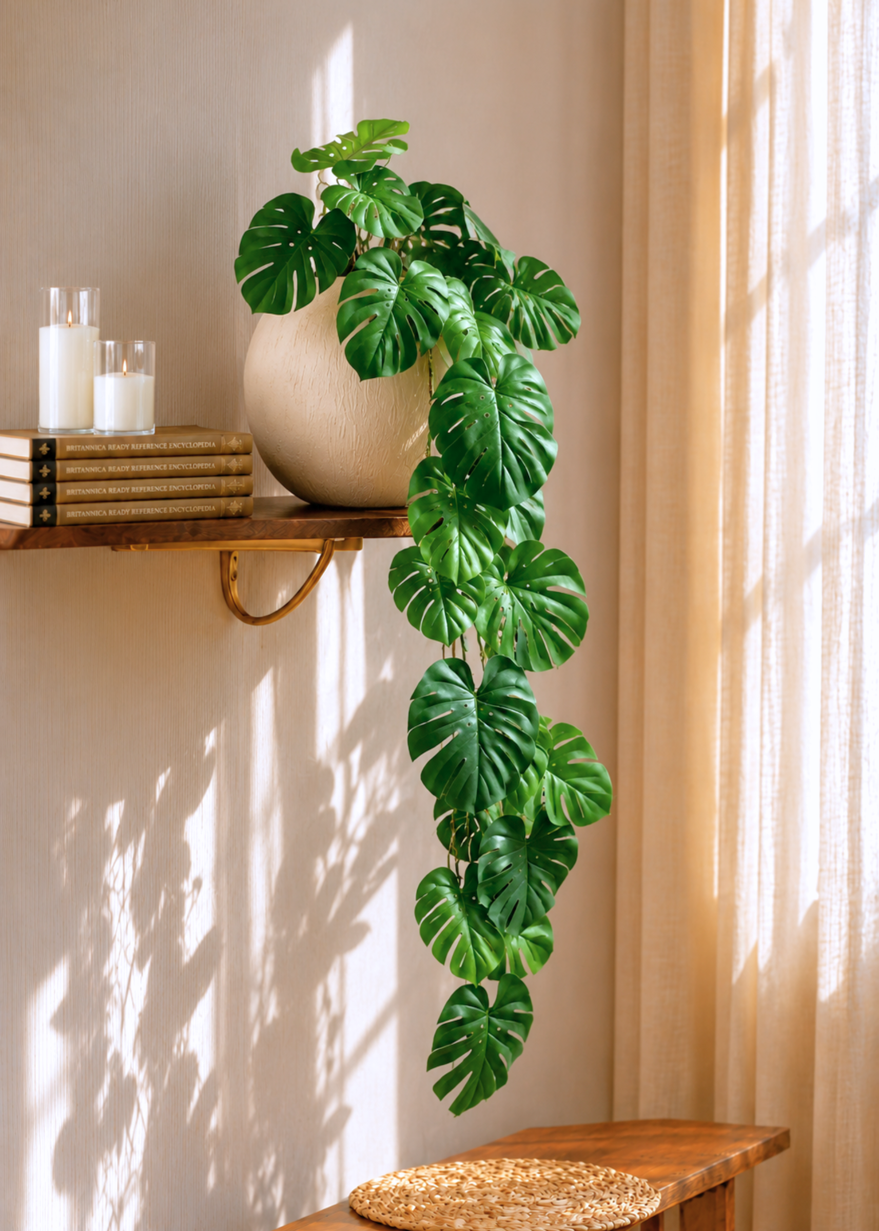 Artificial Monstera Creeper