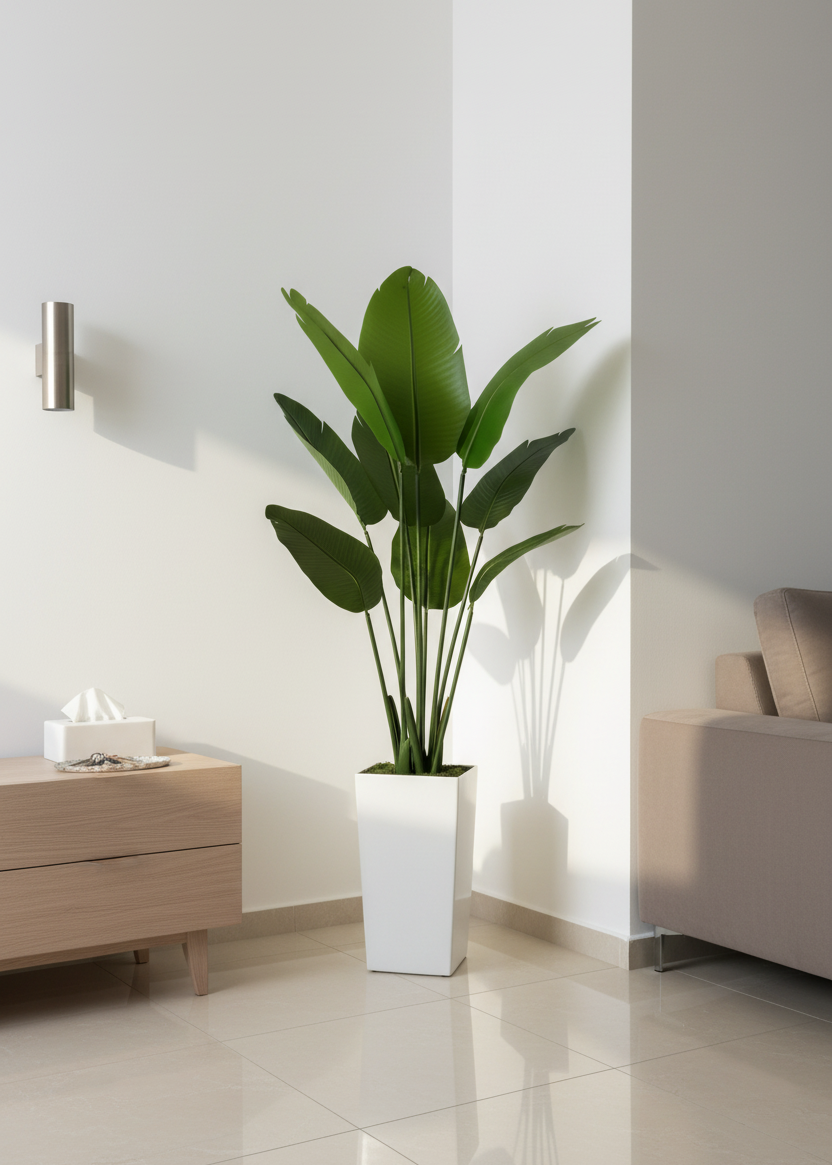 Artificial Emerald Palm Plant + Pot - 5 Feet