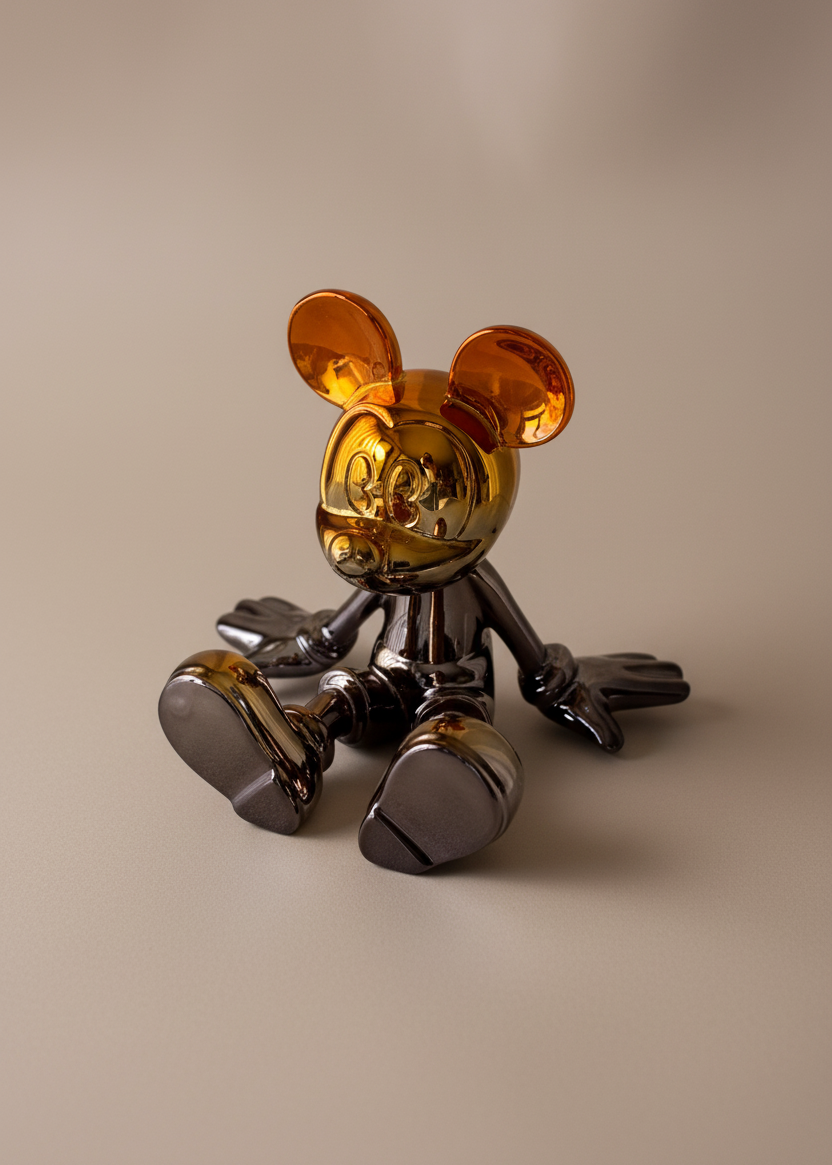 Metallic Micky Mouse Artefact - Medium