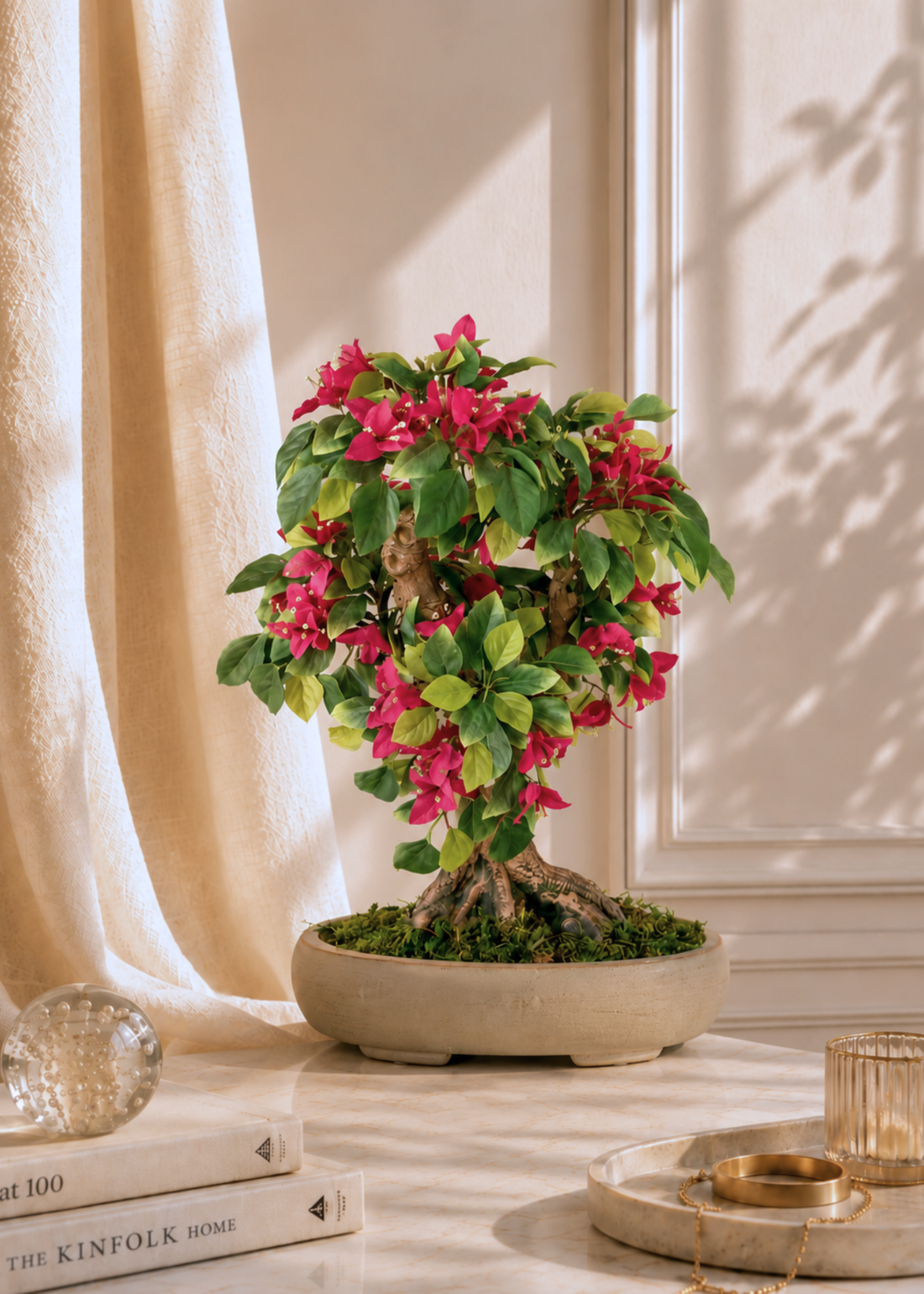 Artificial Bougainvillea Bonsai Plant  -1.5 Feet