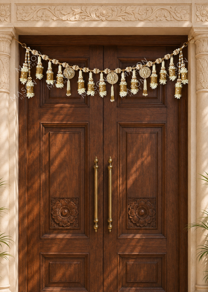Festive Ganpati Gold Toran