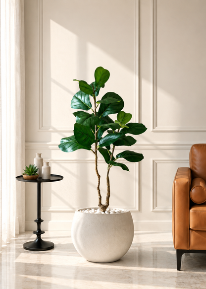Artificial Natura Fiddle Leaf Plant - 3 Feet