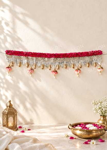 Festive Gulmohar Pearl Toran