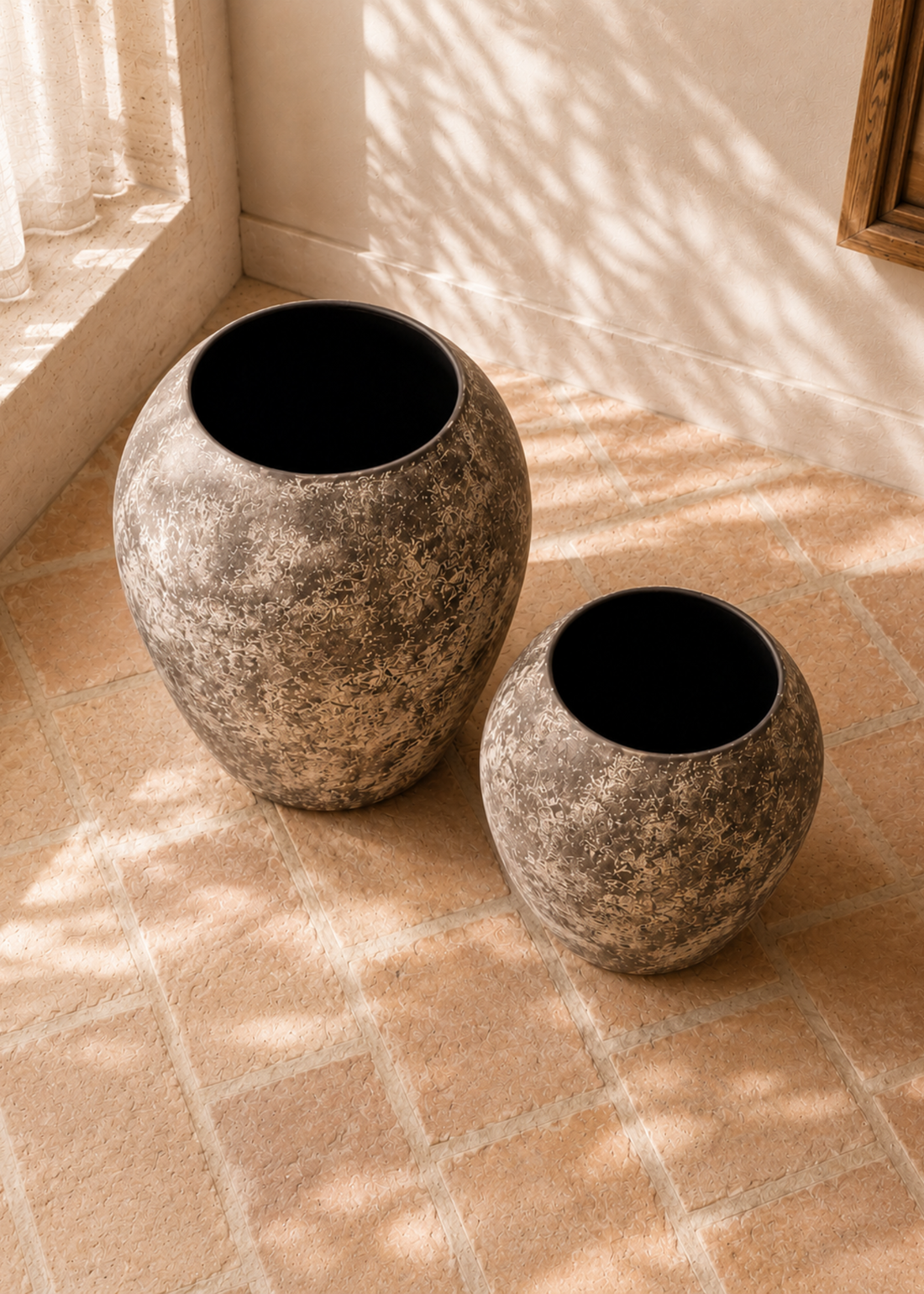 Fossil Planters - Aged Brown