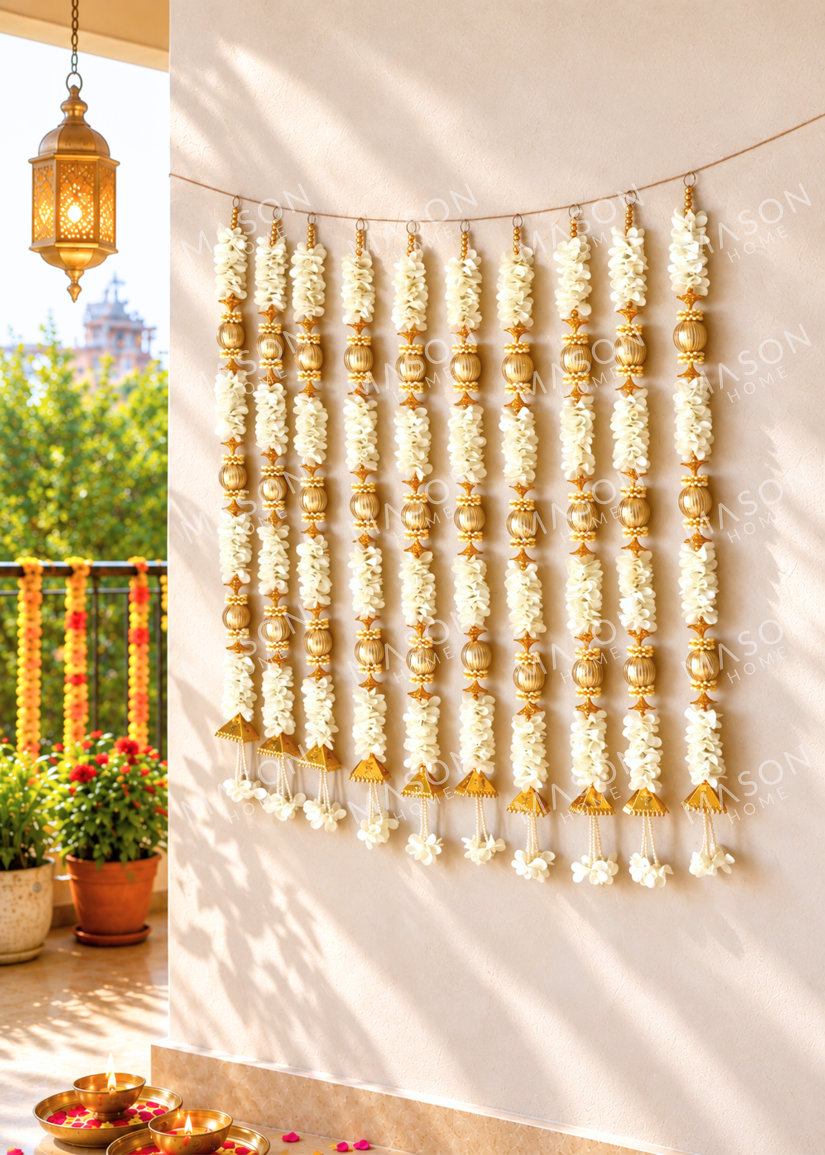 Festive Rajsi Ladi White - Set of 10