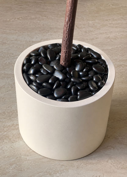 Black Tumbled Pebbles - Set of 2