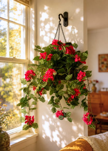 Artificial Bougainvillea Cascade Hanging Plant - 3.2 Feet