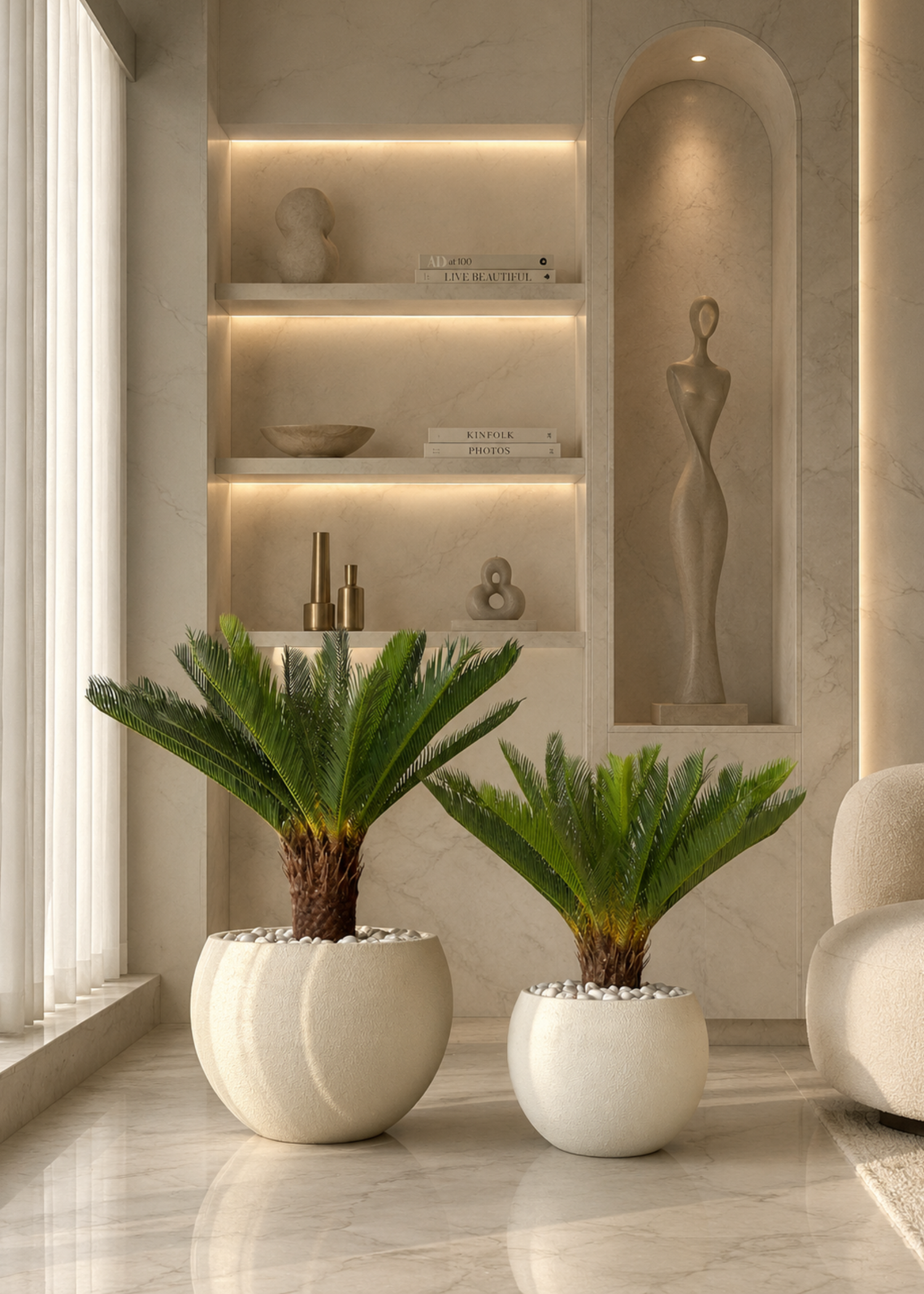 Artificial Cycas Plant - 2.5 Feet