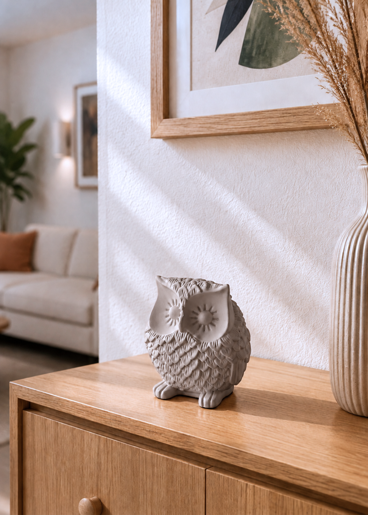 Beige Owl Artefact - Small