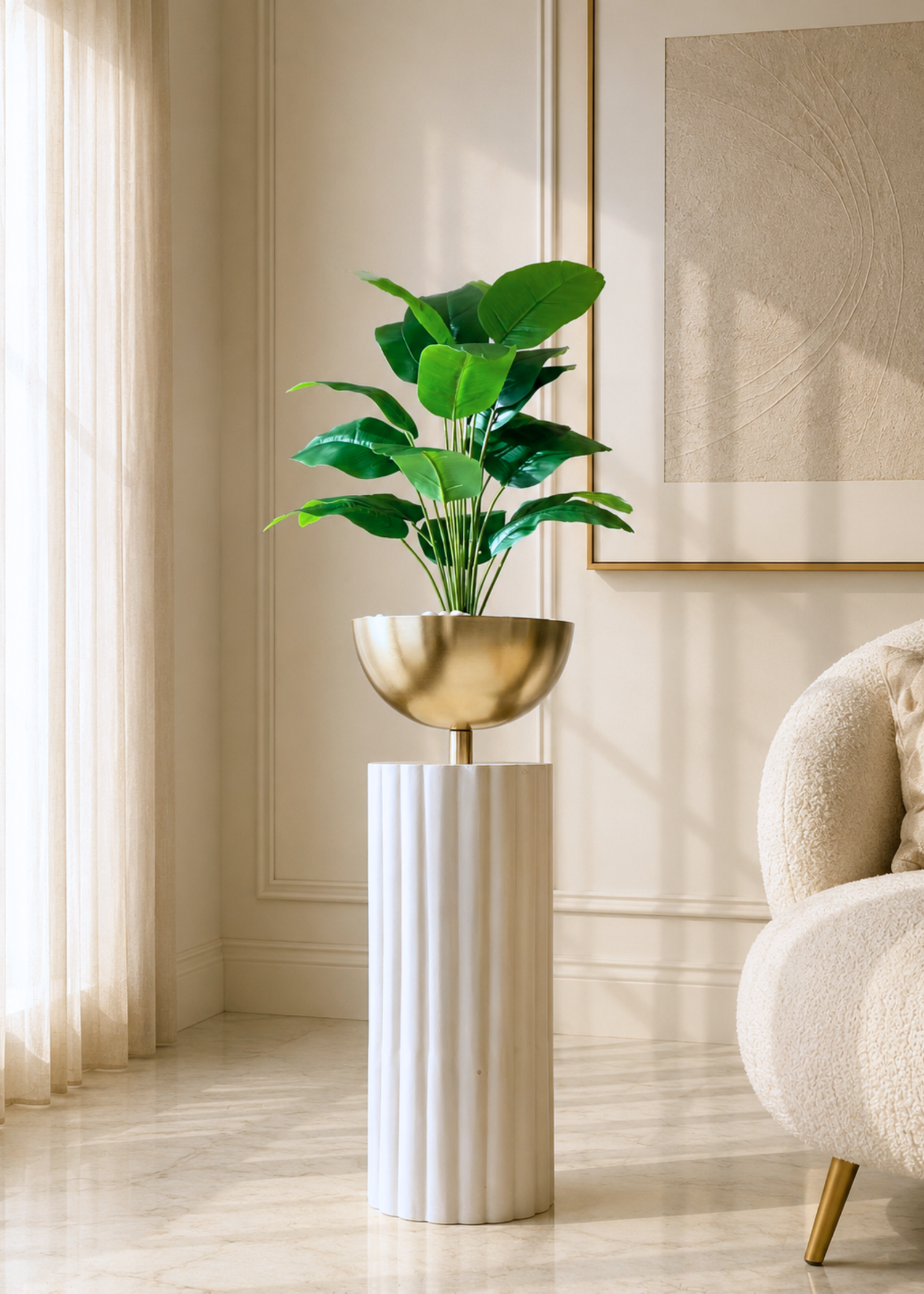 Artificial Broad Leaf Banana Plant - 2.6 Feet