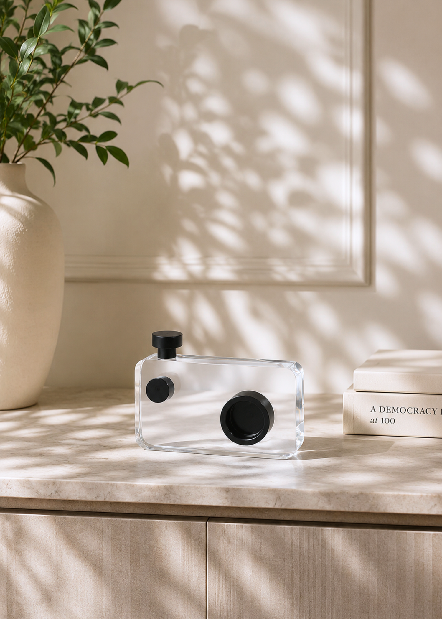 Crystal Camera Artefact - Black (Small)