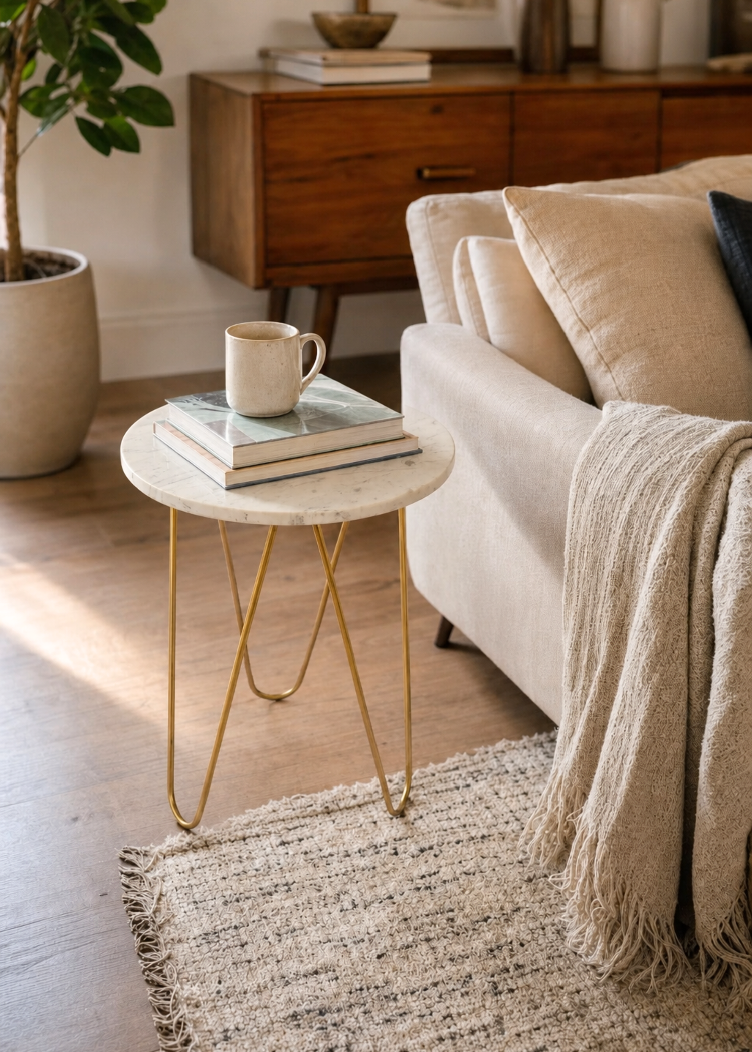 Halden Marble Side Table