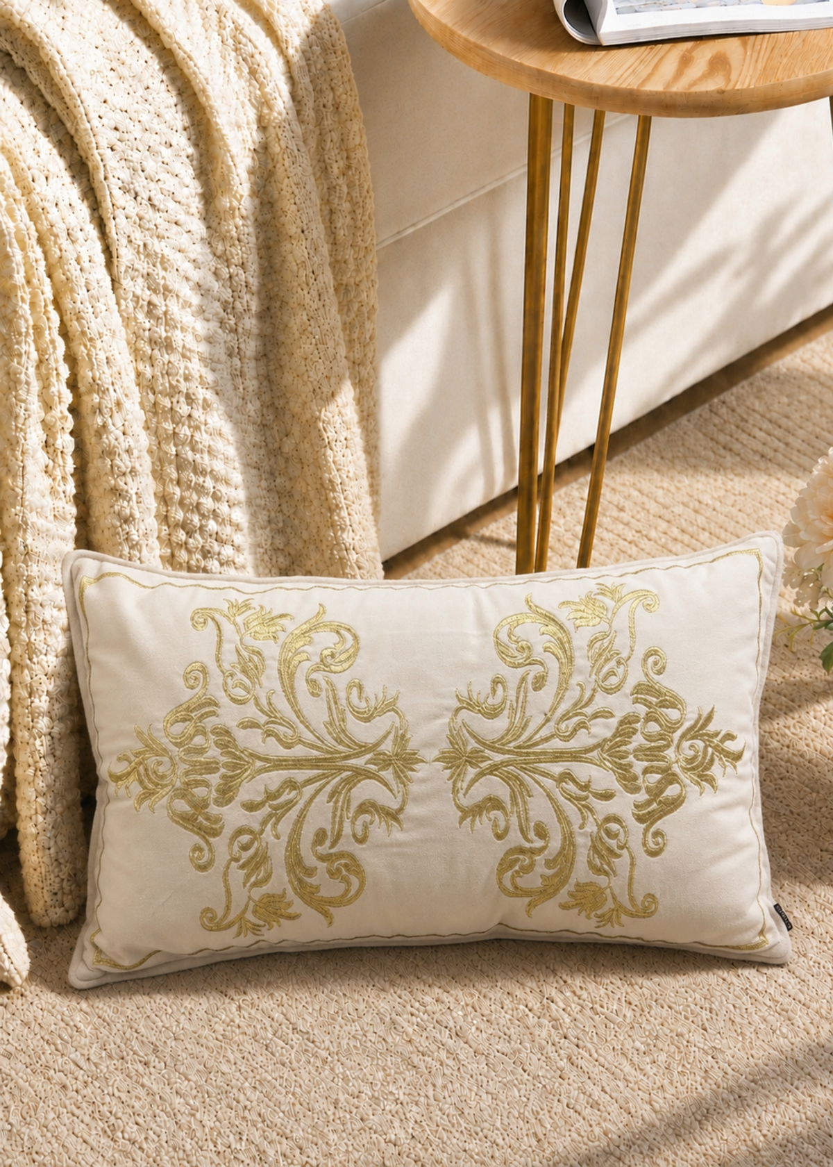 Imperial Gold Cushion Cover