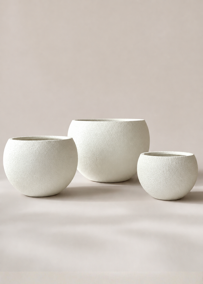 Lithos Planters - Chalk White