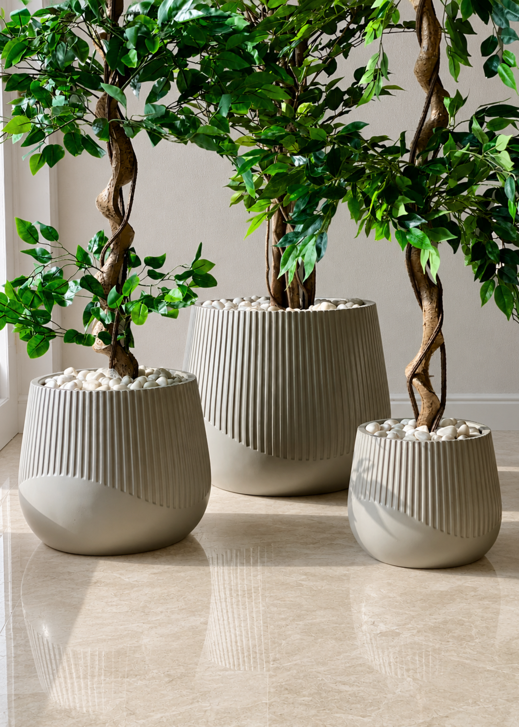 Cassan Planters - Light Grey