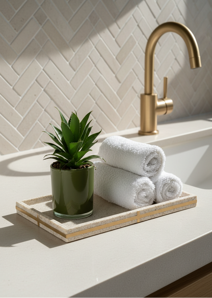 Axia Bathroom Set - Beige (Set of 4)