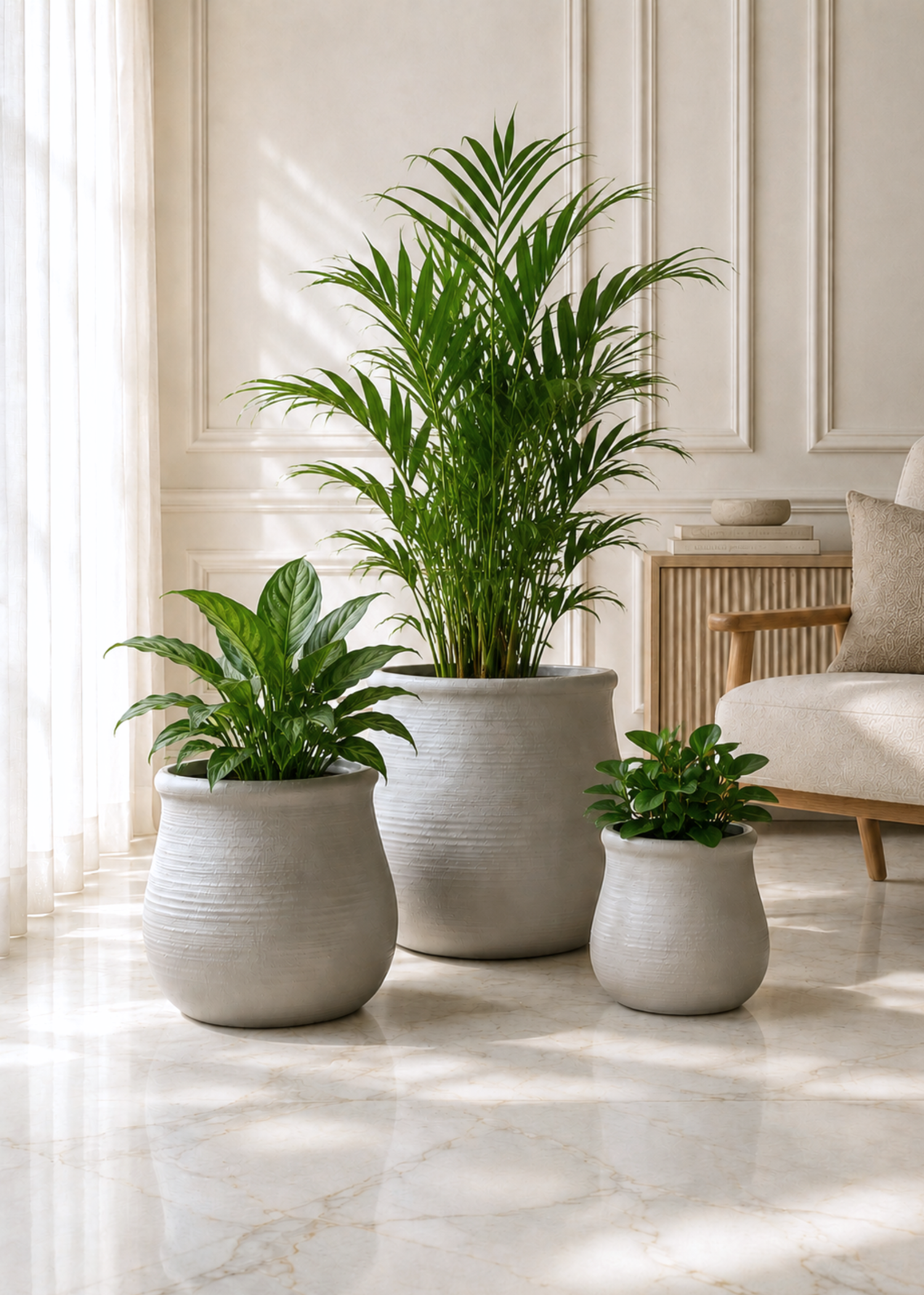 Garden Muse Planters - Beige