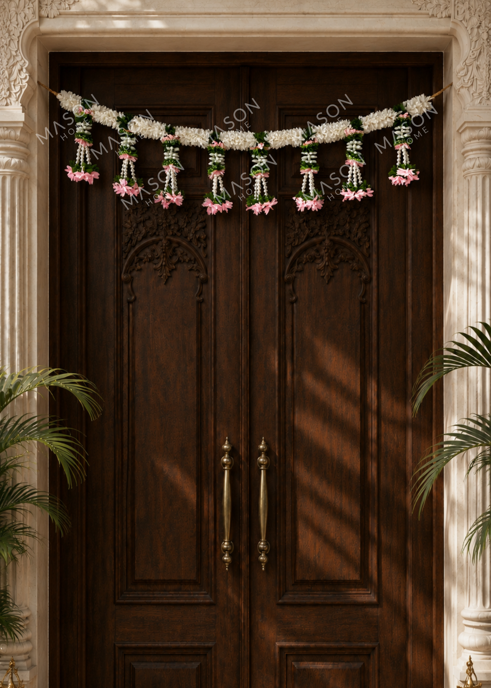 Festive Blush Mogra Toran