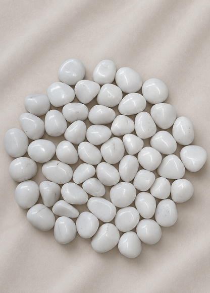 Pebbles – White Polished Stones