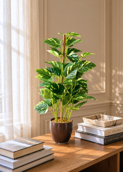 Artificial Bonsai Money Plant  – 1.6 Feet