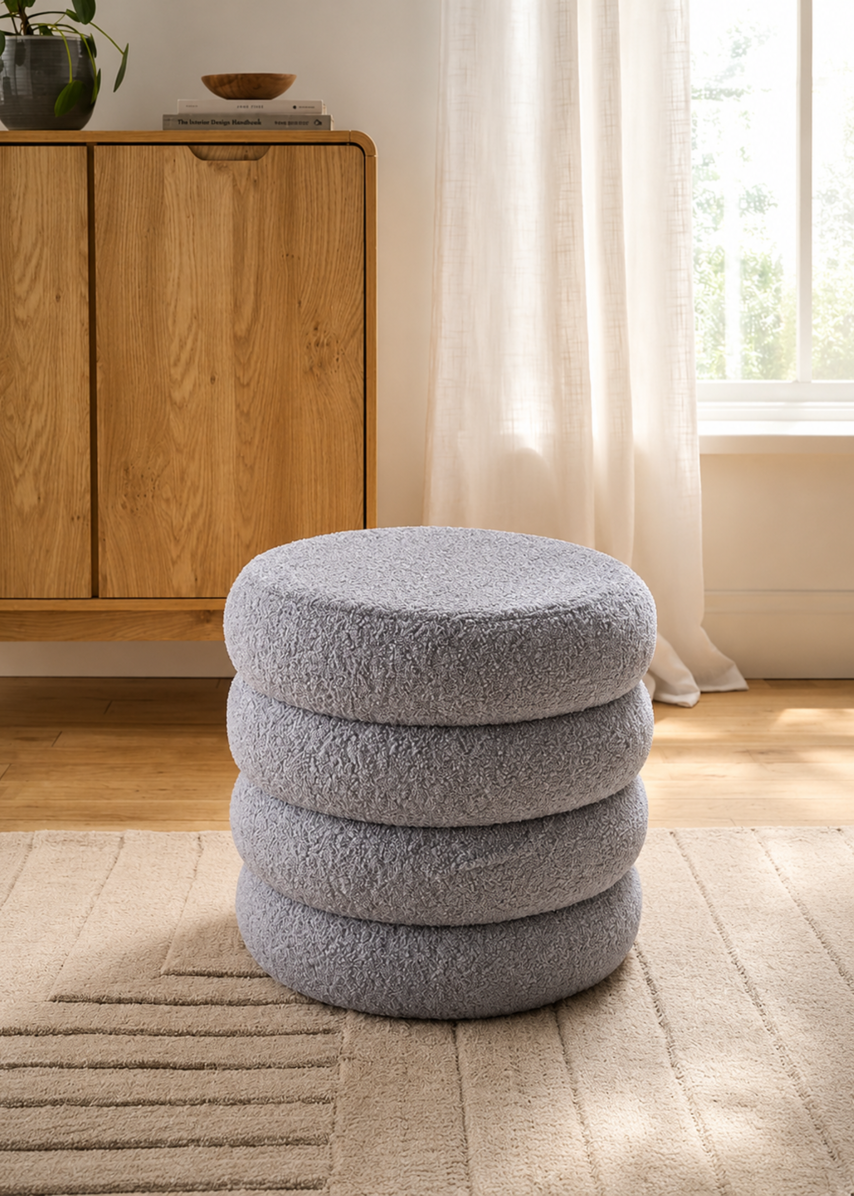 Cloud Boucle Pouffe