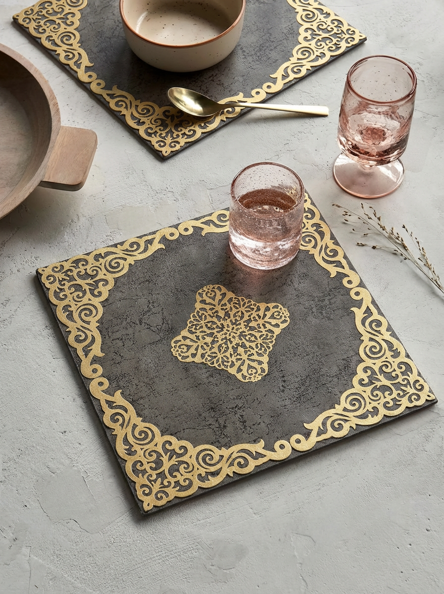 Mehr Placemat Grey - Set of 6