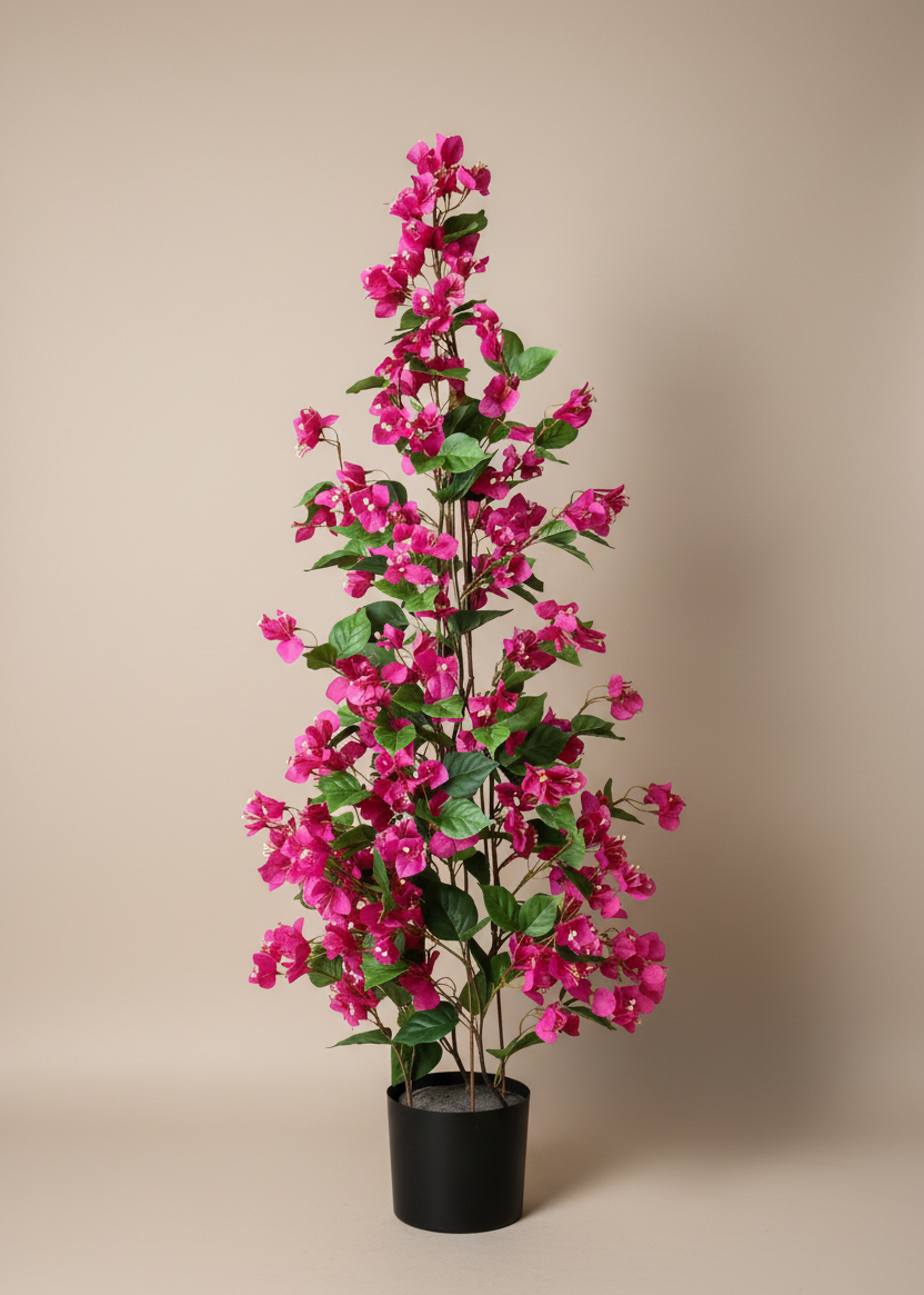 Artificial Magenta Garden Bougainvillea Plant - 4 Feet