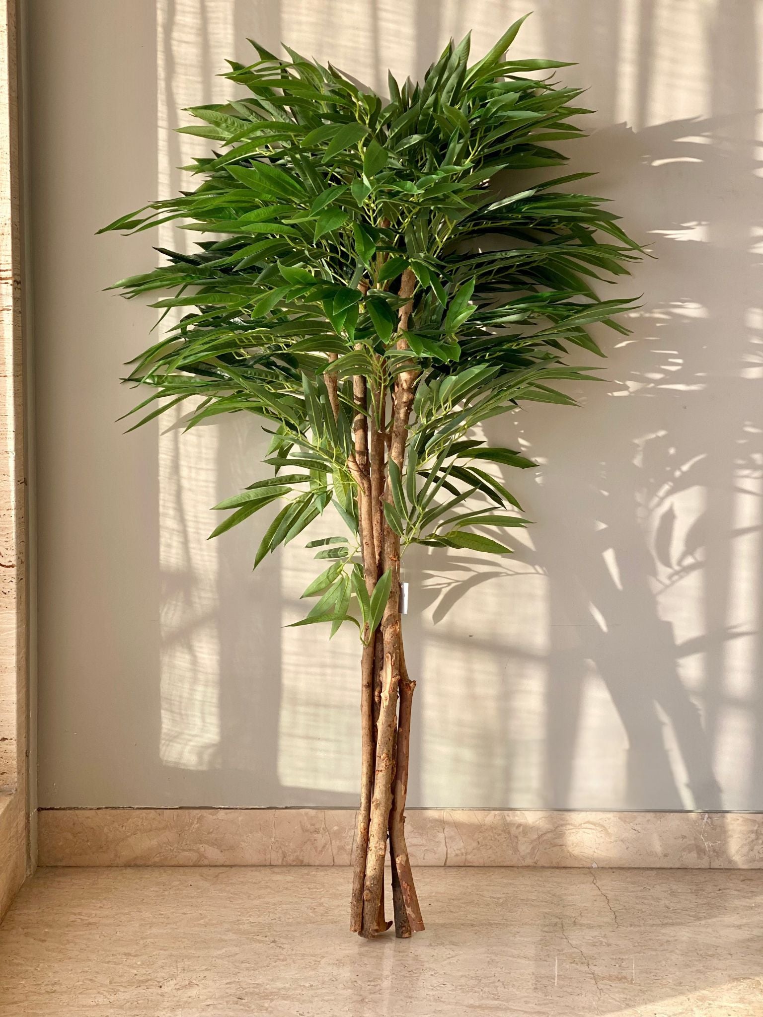 Artificial Silver Willow Plant -  5 Feet