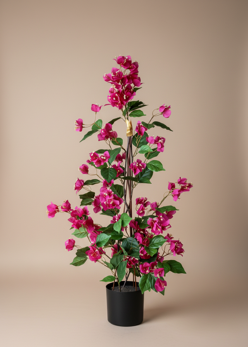Artificial Pink Garden Bougainvillea Plant - 3 Feet