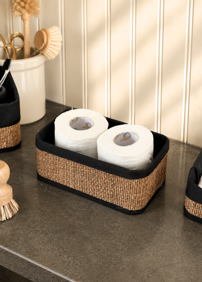 Miro Basket -  Black &amp; Brown (Set of 3)