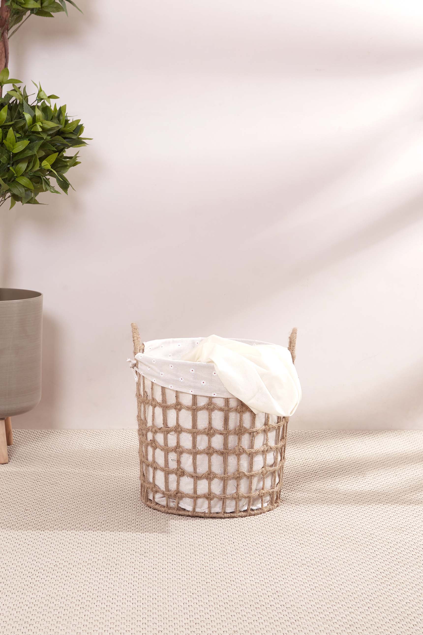 Jute Laundry Basket - Set Of 3