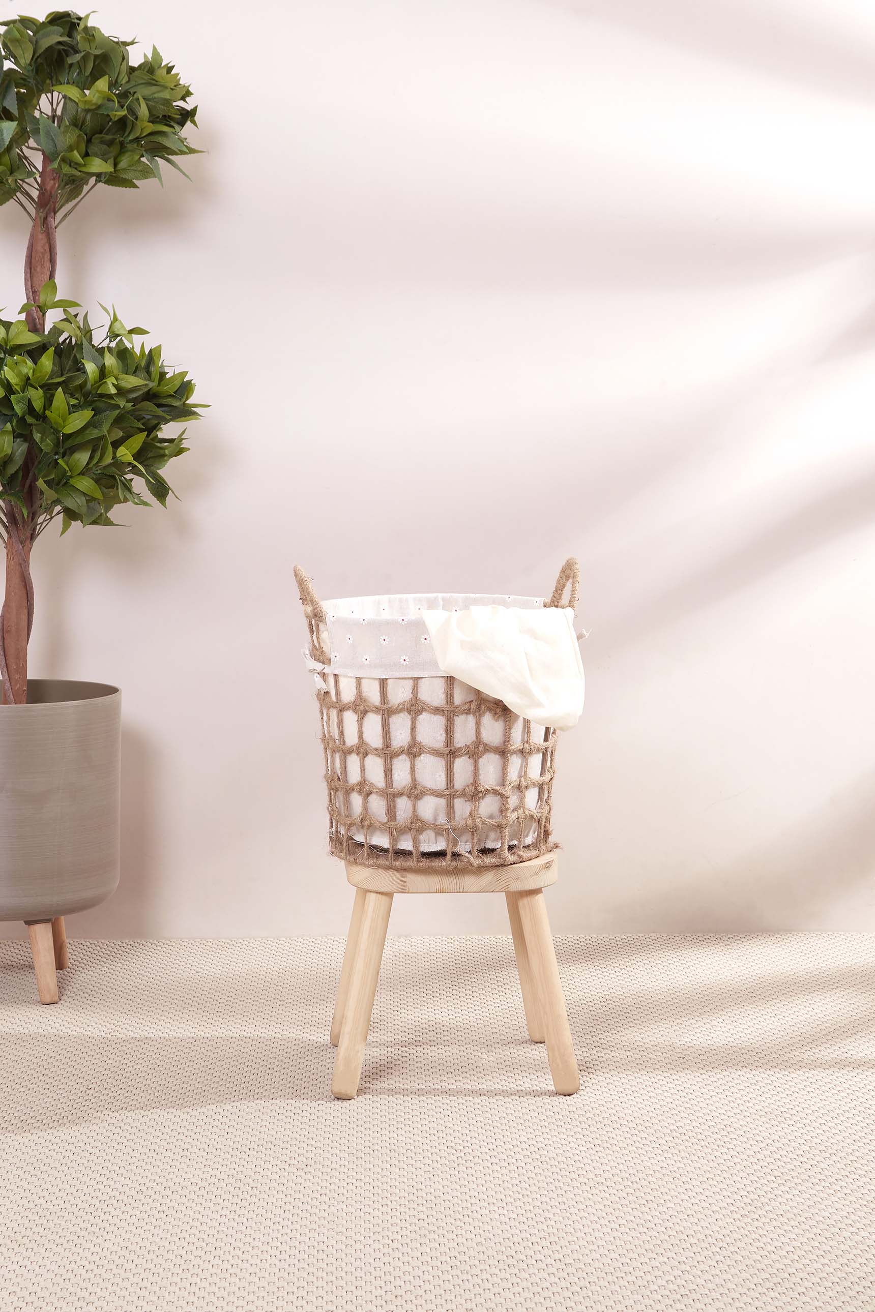 Jute Laundry Basket - Set Of 3