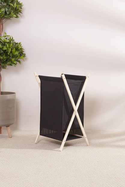 Ermina Foldable Laundry Basket - Black