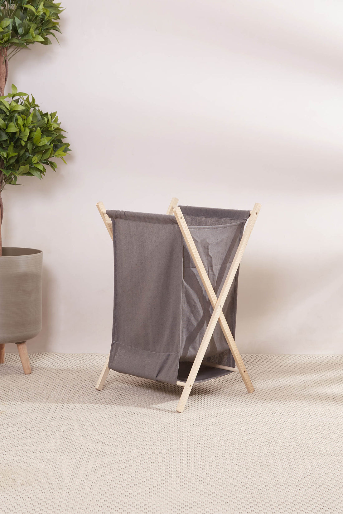 Ermina Foldable Laundry Basket - Grey