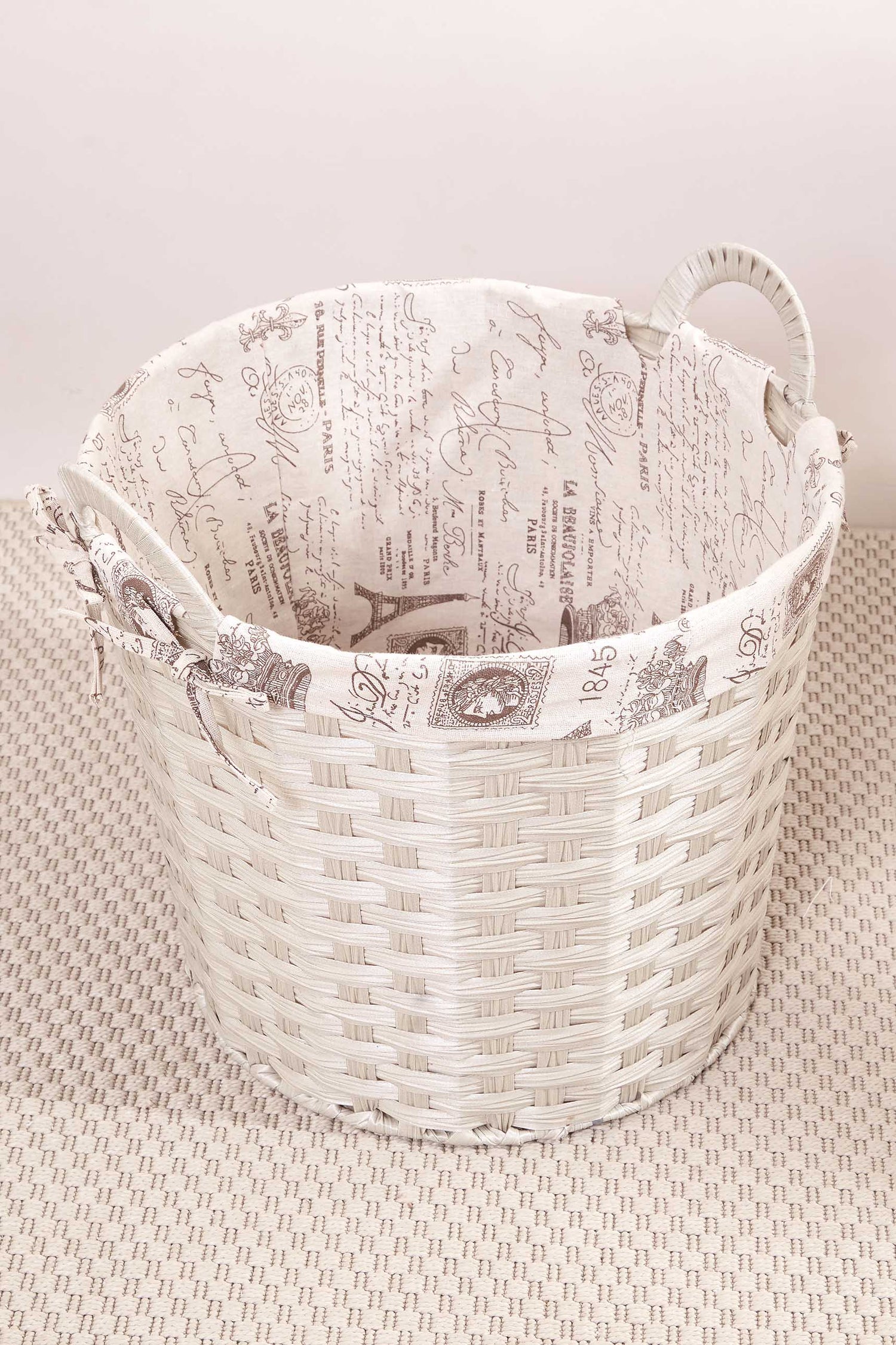 Grey Bucket Basket With Cloth (Only for Mumbai)