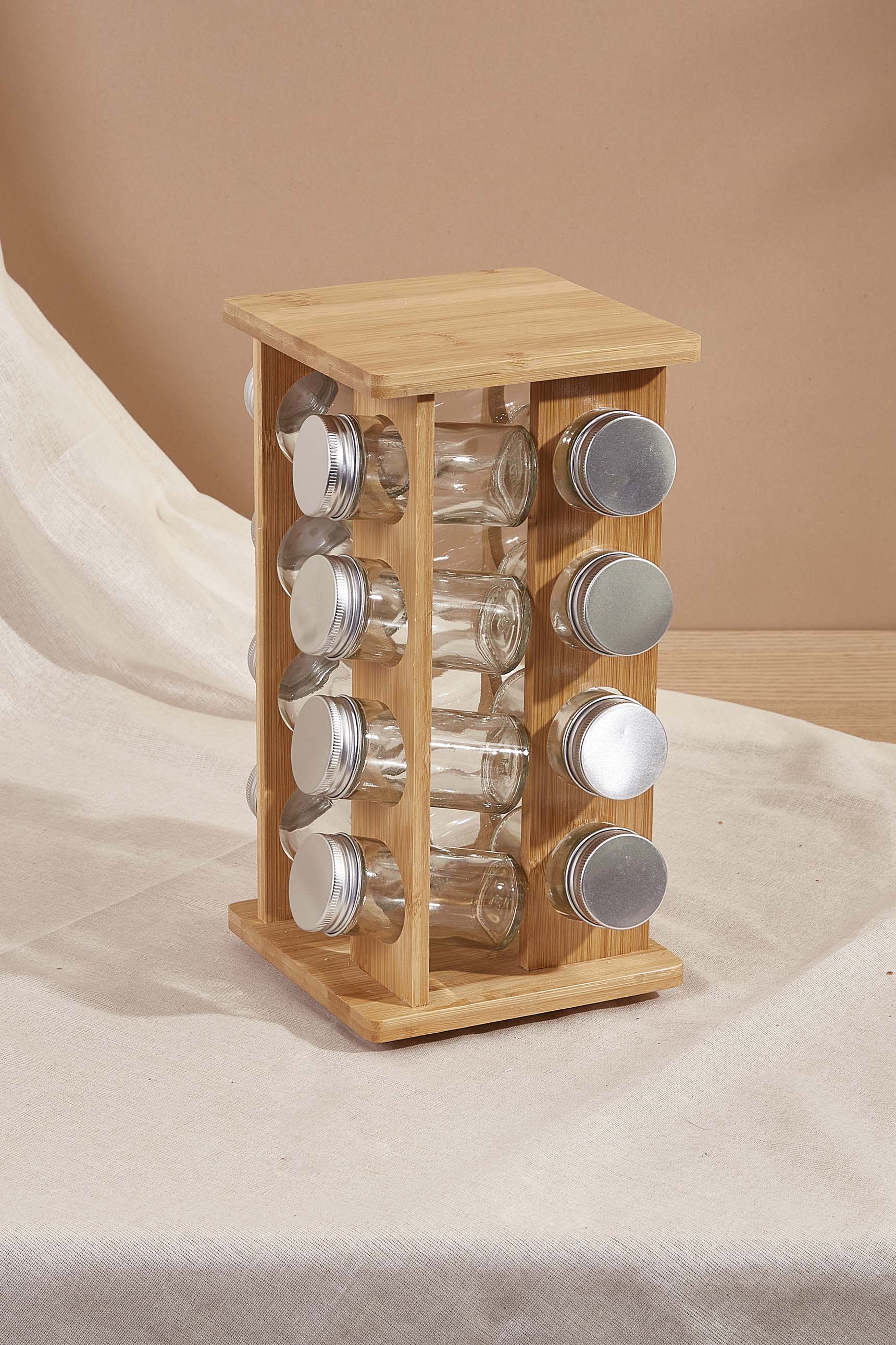 Wooden deals spice rack